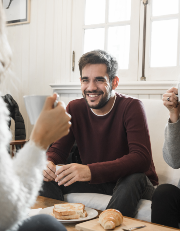 parents meeting over coffee